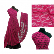 Кружевная ткань стрейч арт.TBY.M903 шир.150см 100 г/м? цв.239 фуксия уп.22,86м