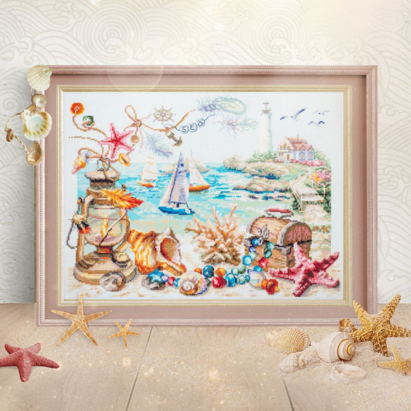 Набор для вышивания ЧУДЕСНАЯ ИГЛА арт.120-400 Морской бриз 40х31 см