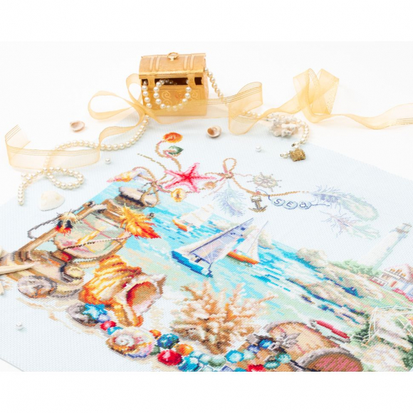 Набор для вышивания ЧУДЕСНАЯ ИГЛА арт.120-400 Морской бриз 40х31 см
