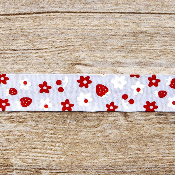 Косая бейка с рисунком SAFISA, арт.6444, 20 мм, 20 м, цвет 04