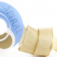 20230_Лента металлик SAFISA, 15 мм, 25 м, цвет 101, золото