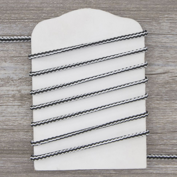 Шнуры PEGA плетеный, цвет черно-белый, 5 мм