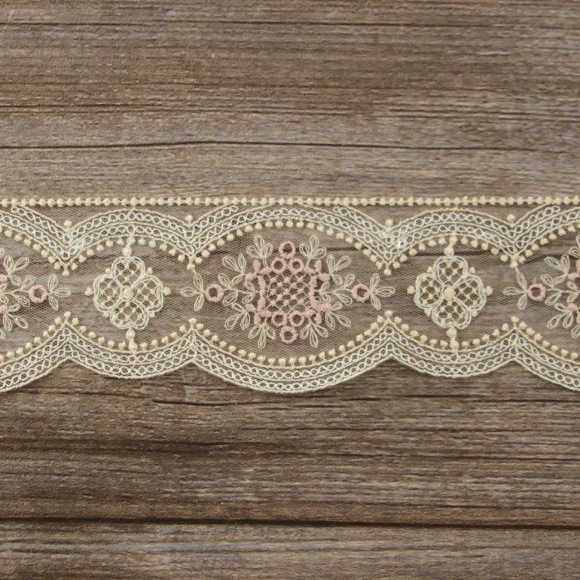 185646_Кружево-вышивка на тюле, 55 мм