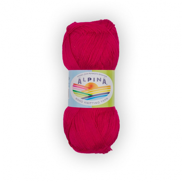 Пряжа ALPINA VIVEN (100% бамбук) 10х50г/405м цв.05 малиновый Пряжа ALPINA VIVEN (100% бамбук) 10х50г/405м цв.05 малиновый