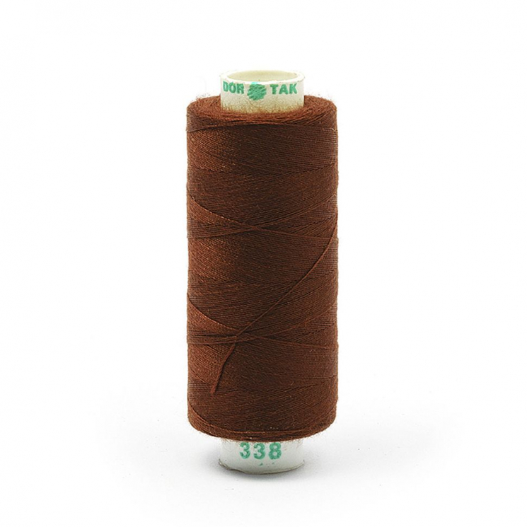 Нитки Dor Tak бытовые 40/2 полиэстер 366м цв.338 коричневый