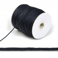 Шнур вощеный 2мм, 100% хлопок цв. 223 т.синий уп.100м