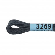 Нитки для вышивания Gamma мулине (3173-6115) 100% хлопок 24 x 8 м цв.3259 серо-зеленый