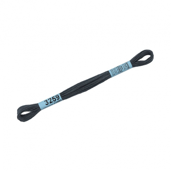 Нитки для вышивания Gamma мулине (3173-6115) 100% хлопок 24 x 8 м цв.3259 серо-зеленый