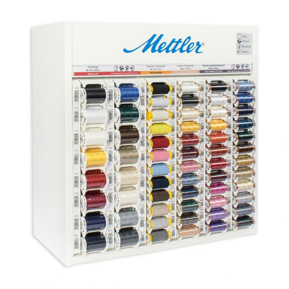 128356_Стенд-верхушка специальных нитей с наполнением SERALON 500 м, ELASTIC 10 м, QUILTING 150 м, SFC 150м