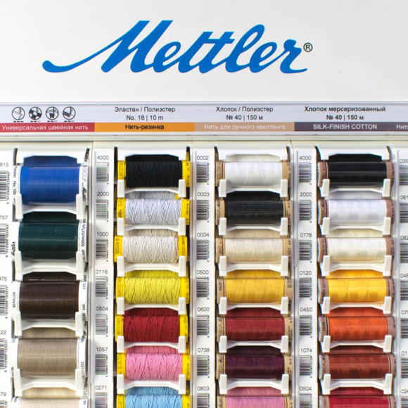 128356_Стенд-верхушка специальных нитей с наполнением SERALON 500 м, ELASTIC 10 м, QUILTING 150 м, SFC 150м