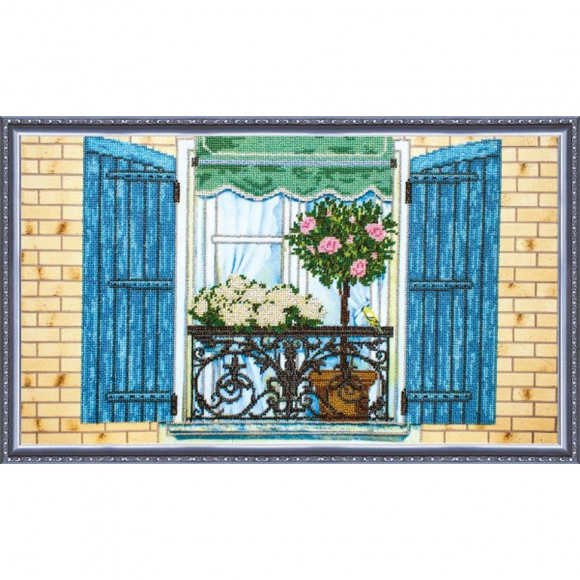 Набор для вышивания бисером АБРИС АРТ арт. AB-205 Мезонин 1 53х30 см