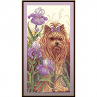 Набор для вышивания KLART арт. 8-042 Йоркширский терьер 15х29 см