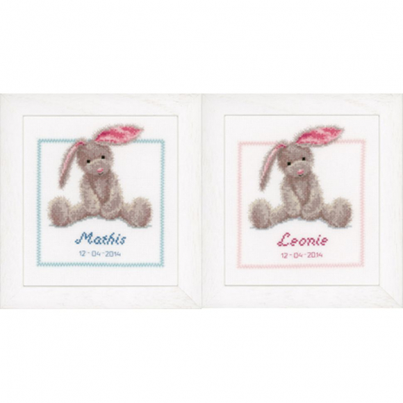 Набор для вышивания VERVACO арт.PN-0144493 Симпатичный зайчик 19х21 см