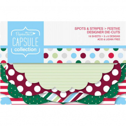 71574_Набор бумаги с фигурным краем Spots & Stripes Festive