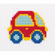 Набор для вышивания KLART арт. 8-460 Маленькая машинка 9х8 см