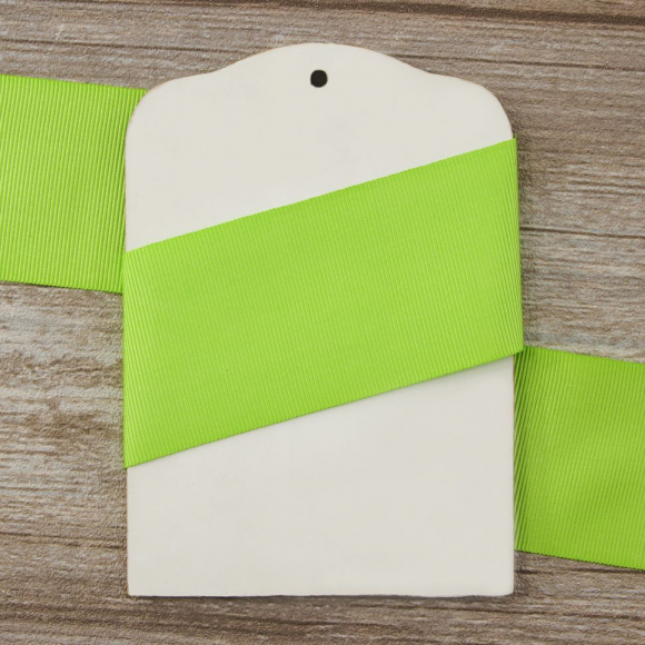 Лента репсовая SAFISA, 50 мм, 25 м, цвет 73 желто-зеленый