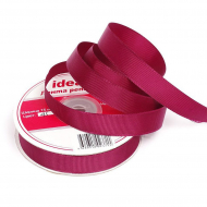 Лента Ideal репсовая в рубчик шир.15мм цв. 275 вишневый уп.27,42м