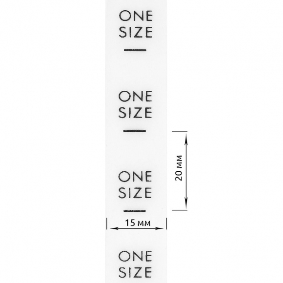 Размерники силикон ONE SIZE прозрачный 15х20 мм TBY в рул. 300 шт