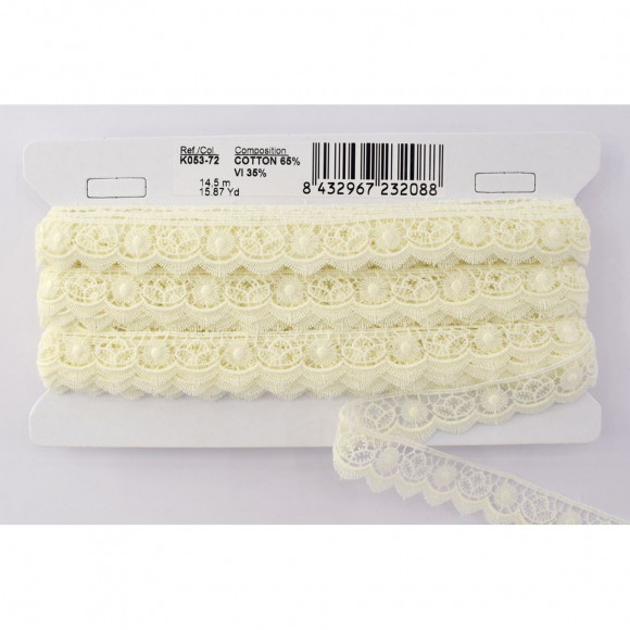 173864_Гипюр, 21 мм, цвет шампань