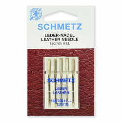 Иглы для бытовых швейных машин Schmetz для кожи 130/705H LL №120, уп.5 игл