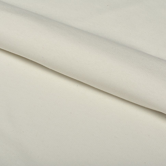 Ткань футер 2х нитка начес однотон. 190г/м?  95% хл  5%эласт  шир.100+100см арт.ДЛ1903005 цв.безе пач.45-70м