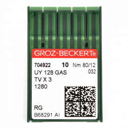 Игла для промышленных швейных машин Groz-Beckert UY128GAS R/1280/149X3  №80 уп.10 шт. арт.704922
