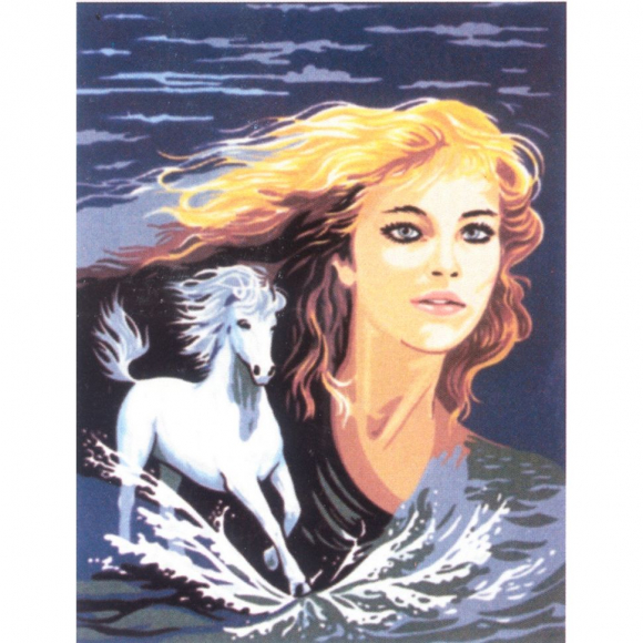 Канва жесткая с рисунком "Быстрее ветра"