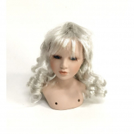 Парик Локоны для кукол П 80 арт.КЛ.26381 цв.серебро