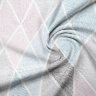 Ткань перкаль Конкордия 110г/м? 100% хлопок шир.220см арт.ТВО-6652-1 цв.роз/голуб рул.33м