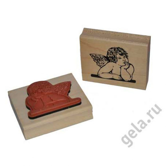 51052_Деревянный штамп "Ангел"