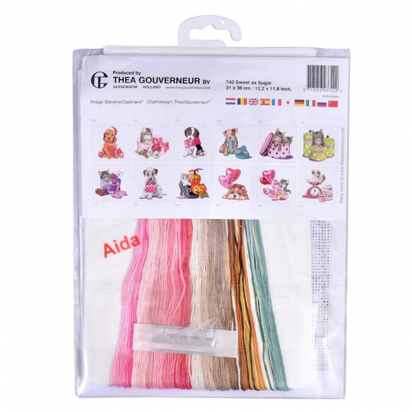 105173_Набор для вышивания "Сладкий как сахар", канва Aida 16 ct