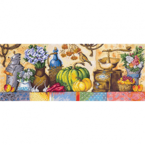Набор для вышивания PANNA арт. N-1994 Натюрморт с тыквой 51х19 см