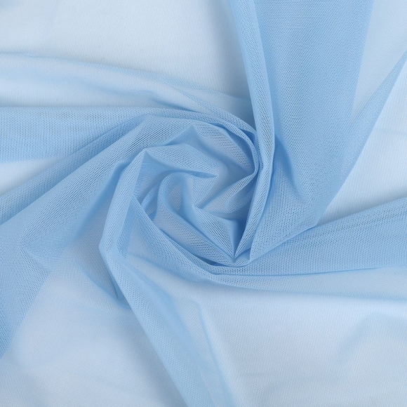 Сетка эластичная KRUZHEVO арт.TBY.068 80г/м? ш.160см цв.3090 голубой уп.3м Сетка эластичная KRUZHEVO арт.TBY.068 80г/м? ш.160см цв.3090 голубой уп.3м