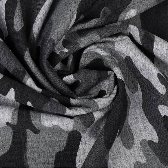 Ткань футер 2х нитка петля 230г/м?  75% хл 20%пэ 5%эласт  шир.185см арт.ШН-23075205-КМФ цв.серый рул. 45-70м