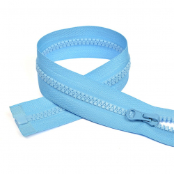 Молния MaxZipper трактор №5 1 замок усил.зв., 55см, цв.F331 голубой уп.50шт