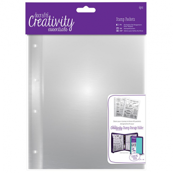 Набор файл-пакетов для папки-органайзера для хранения штампов, А5