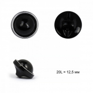 Пуговицы пластик TBY.B302 цв.03 черный/серебро 20L на ножке 50шт Пуговицы пластик TBY.B302 цв.03 черный/серебро 20L на ножке 50шт