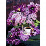 Рисунок на канве МАТРЕНИН ПОСАД арт.37х49 - 1888 Утро в сирени Рисунок на канве МАТРЕНИН ПОСАД арт.37х49 - 1888 Утро в сирени