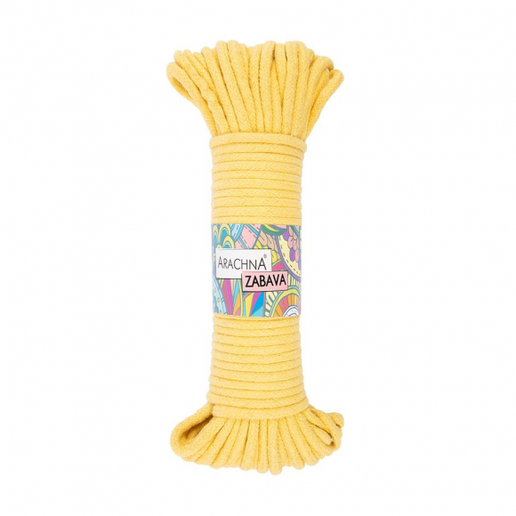 Пряжа ARACHNA ZABAVA (51% хлопок, 49% полиэстер) 3х330г/25м цв.705 желтый Пряжа ARACHNA ZABAVA (51% хлопок, 49% полиэстер) 3х330г/25м цв.705 желтый