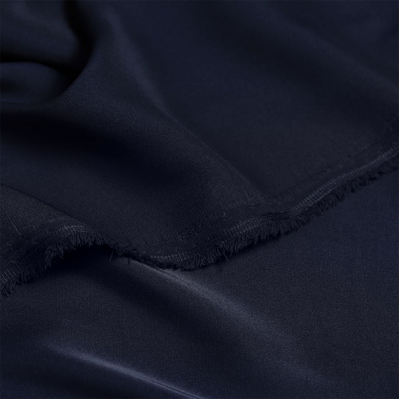 Ткань шелк Армани 90г/м? 97% ПЭ 3% Спандекс шир.150см арт.TBYArm-032 цв.32 синий (сапфир) рул.25м