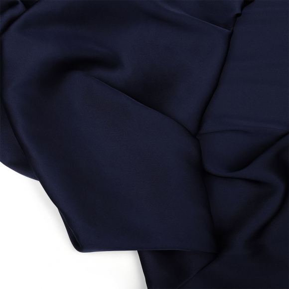 Ткань шелк Армани 90г/м? 97% ПЭ 3% Спандекс шир.150см арт.TBYArm-032 цв.32 синий (сапфир) рул.25м