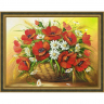 Набор для изготовления картин АЛМАЗНАЯ ЖИВОПИСЬ арт.АЖ.1348 Маки в корзине 40х30 см