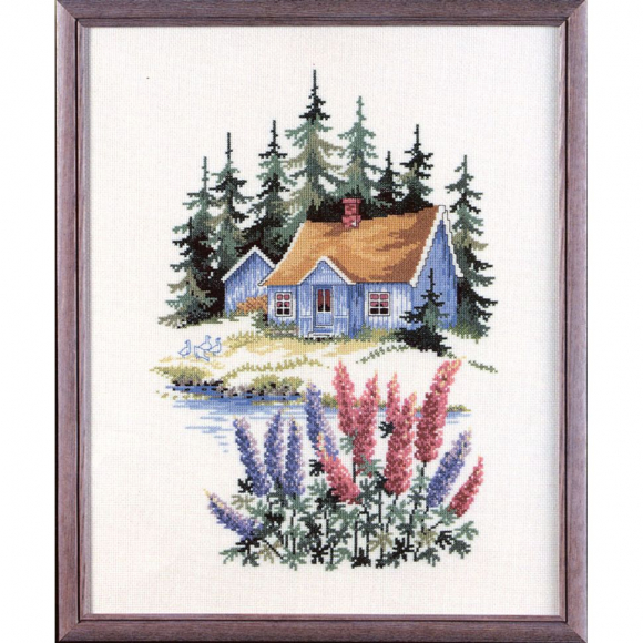 Набор для вышивания OEHLENSCHLAGER арт.76400 Люпины 37х46 см Набор для вышивания OEHLENSCHLAGER арт.76400 Люпины 37х46 см