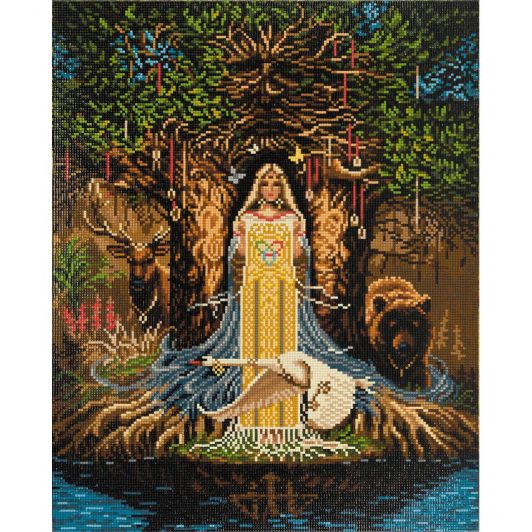 Кристальная мозаика на подрамнике ФРЕЯ арт.ALPD-037 Веда 40х50 см