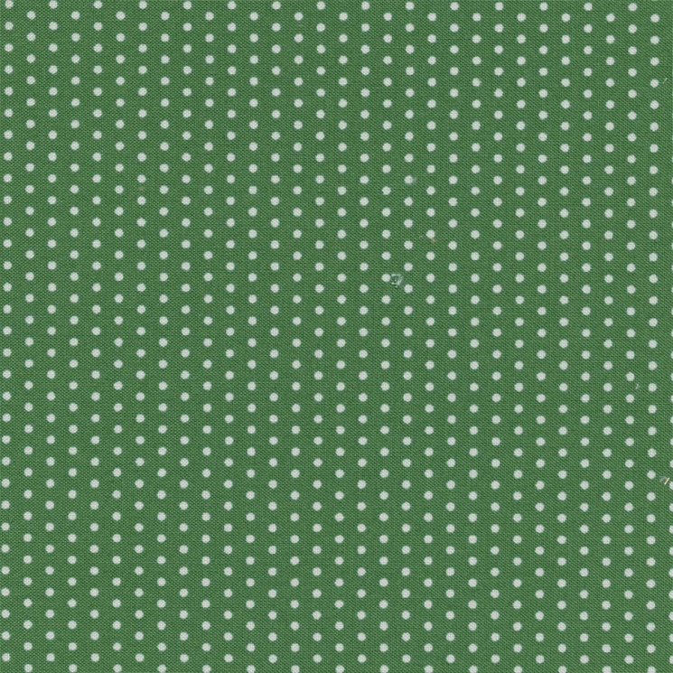 Ткани для пэчворка в рулонах БАБУШКИН СУНДУЧОК 112 см 100% хлопок (в метрах) БС-23 кр.горох ярко-зеленый