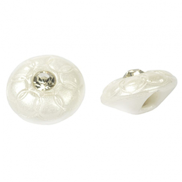 Пуговицы пластик TBY.QYA29 цв.белый 18L-11мм, на ножке, 200 шт