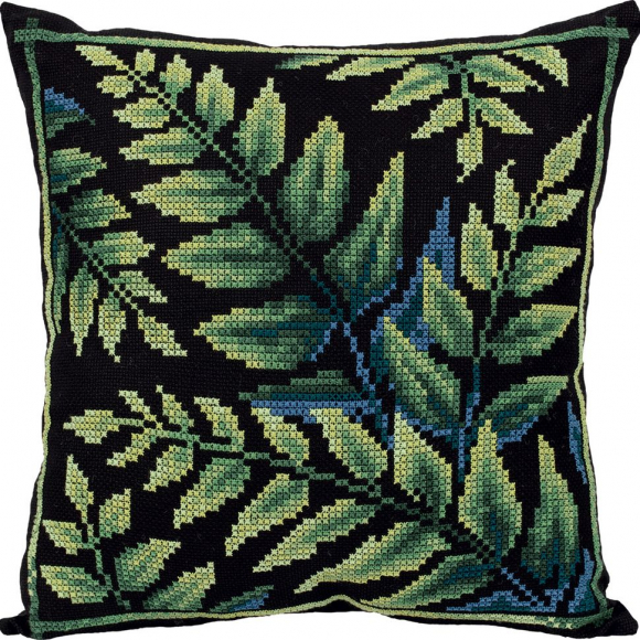 Набор для вышивания PANNA арт. PD-7101 Подушка Лесная свежесть 40х40 см