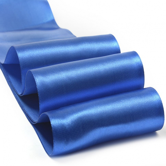 Лента атласная 100мм  цв.3161 василек IDEAL уп.27,4 м