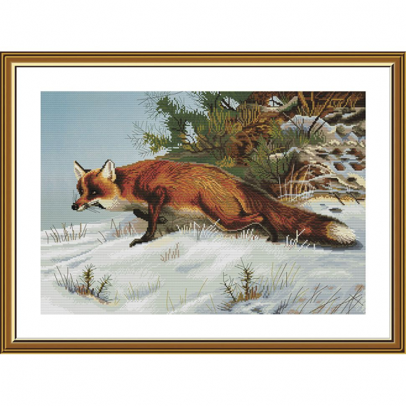 Набор для вышивания мулине НОВА СЛОБОДА арт.СР3309 Рыжая плутовка 41х28 см