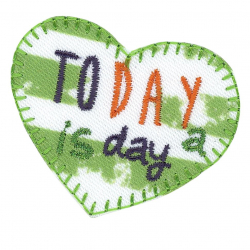 117905_Термоаппликация HKM "Сердечко Today is a day"